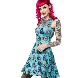 Monster Mask Skater Dress by Sourpuss